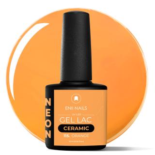 Gel lac Ceramic 115. Orange - gélový lak bez HEMA, 10 ml