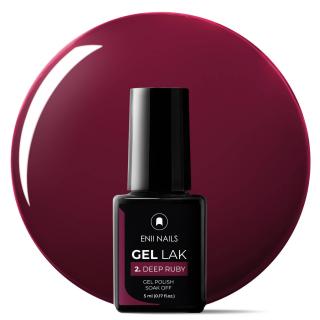 Gél lak 2 Deep Ruby 5 ml