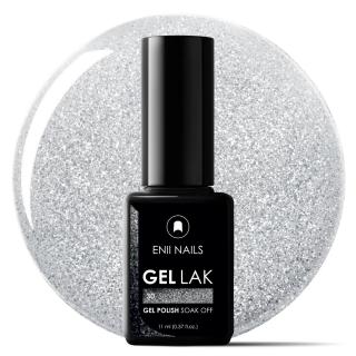 Gél lak 30 Silver Glitter 11 ml