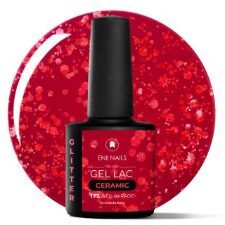 Gél lak Ceramic 177 Red Parade - gélový lak bez HEMA, 10 ml