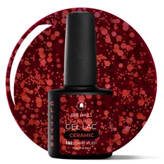 Gél lak Ceramic 182 Dark Ruby - gélový lak bez HEMA, 10 ml