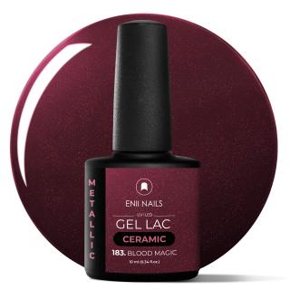 Gél lak Ceramic 183 Blood Magic - gélový lak bez HEMA, 10 ml