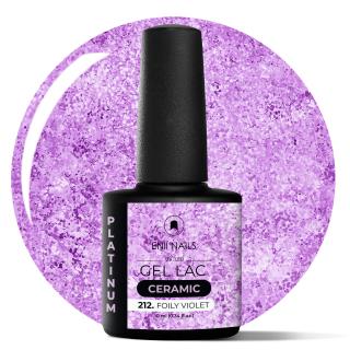 Gél lak Ceramic 212 Foily Violet - gélový lak bez HEMA, 10 ml