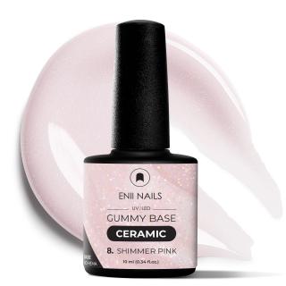 Gummy Base Ceramic 08 - gumová báza na nechty, 10 ml