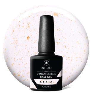 Gummy Foil Flake Base gel 05 Calla 10 ml