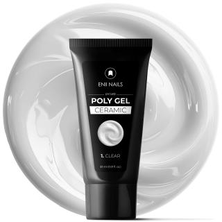 Poly gel Ceramic 1 Clear - polygél v tube, 30 ml
