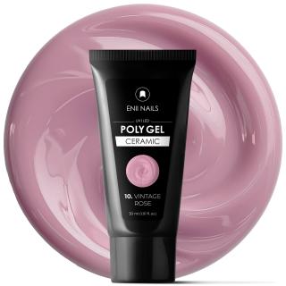 Poly gel Ceramic 10 Vintage rose - polygél v tube, 30 ml