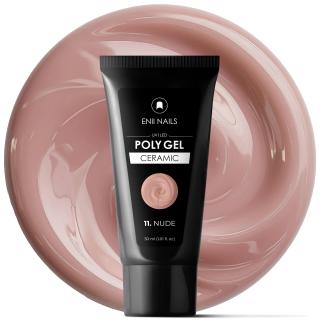 Poly gel Ceramic 11 Nude - polygél v tube, 30 ml