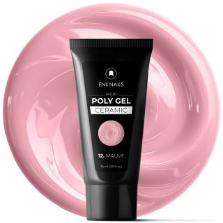 Poly gel Ceramic 12 Mauve - polygél v tube, 30 ml