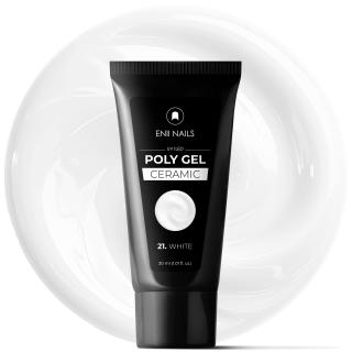 Poly Gel Ceramic 21 White - polygél v tube, 30 ml