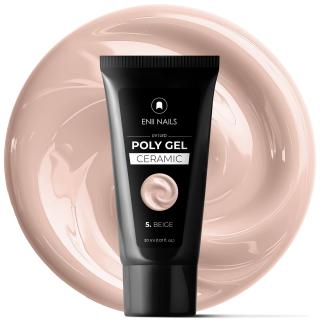 Poly gel Ceramic 5 Beige - polygél v tube, 30 ml