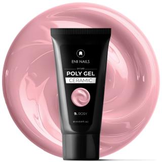Poly gel Ceramic 9 Rosy - polygél v tube, 30 ml
