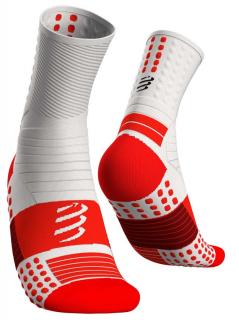 Bežecké ponožky Compressport Pro Marathon Socks White Veľkosť: T1 (EUR 35 - 38)