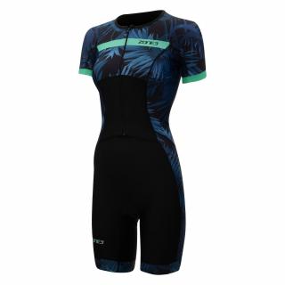 Dámsky Triatlonový Trisuit Zone3 Activate+ Tropical palm Veľkosť: XL