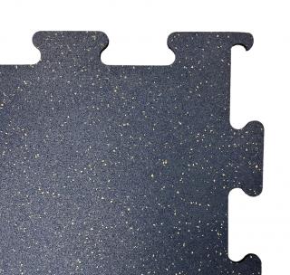 Gumená podlaha puzzle 10mm - medený granulát