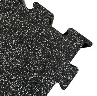 Gumená podlaha puzzle 10mm - sivý granulát 20%