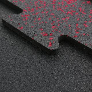 Gumená podlaha puzzle - červený granulát Hrúbka: 10mm