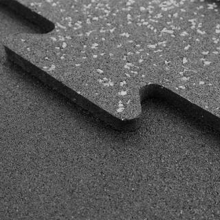 Gumená podlaha puzzle - sivý granulát Hrúbka: 10mm
