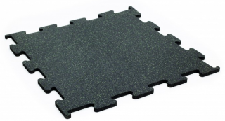Gumená podlaha puzzle - zelený granulát Hrúbka: 25mm