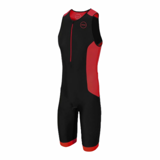 Pánsky triatlonový Trisuit Aquaflo Plus Zone3 - black/red Veľkosť: L