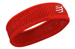 Športová čelenka Compressport Thin Headband ON/OFF Red