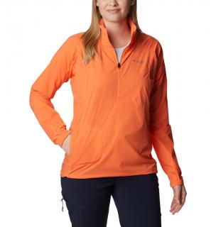 Columbia Dámska bunda W Titan Pass™ Lightweight 1/2 Zip Veľkosť: L, Farba: Sunset Orange