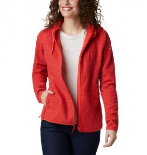 Columbia Dámska mikina Pacific Point™ Full Zip Hoodie Veľkosť: L, Farba: Bright Poppy, D