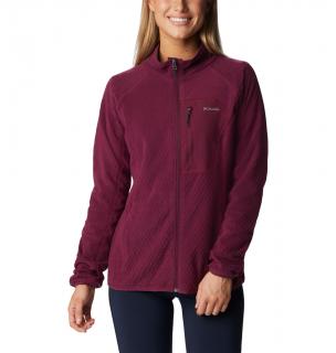 Columbia Dámska mikina W Outdoor Tracks™ Full Zip fialová Veľkosť: M, Farba: Marionberry, Au