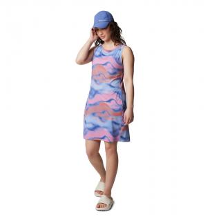 Columbia Dámske šaty Chill River™ Printed Dress modro ružové Veľkosť: S, Farba: Eve Undercurren