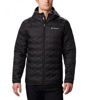 Columbia Pánska bunda páperová Delta Ridge™ čierna s kapucňou Veľkosť: L, Farba: Black