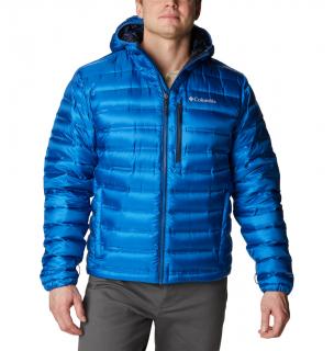 Columbia Pánska bunda Pebble Peak™ modrá s kapucňou Veľkosť: L, Farba: Bright Indigo