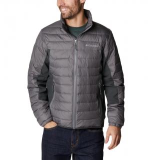 Columbia Pánska bunda Powder Lite™ Hybrid Jacket šedá Veľkosť: L, Farba: City Grey, Shar