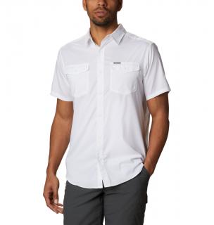 Columbia pánska funkčná košela Utilizer™ II Solid Short Sleeve Shirt biela Veľkosť: L, Farba: White