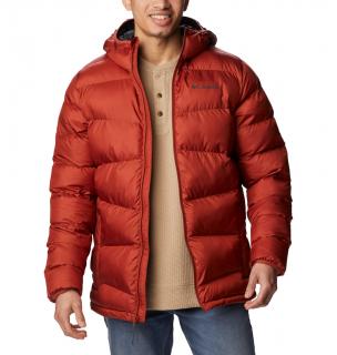 Columbia pánska zimná bunda Fivemile Butte™ Hooded Jacket červená Veľkosť: L, Farba: Warp Red