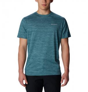 Columbia Pánske funkčné tričko Alpine Chill™ Zero Short Sleeve Crew modré Veľkosť: L, Farba: Cloudburst Heat