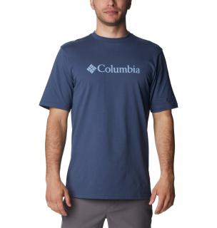 Columbia Pánske tričko CSC Basic Logo™ Short Sleeve tmavo modré Veľkosť: L, Farba: Dark Mountain,