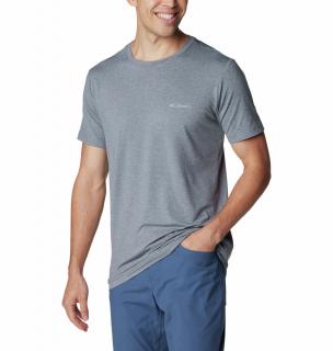 Columbia Pánske tričko Tech Trail™ Graphic Tee šedé Veľkosť: XL, Farba: City Grey Heath