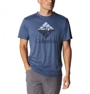 Columbia Pánske tričko Zero Ice Cirro-Cool™ Graphic Tee Veľkosť: L, Farba: Cool Grap-Dark Mountain