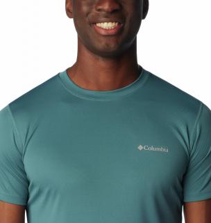 Columbia Pánske tričko Zero Rules™ Short Sleeve Shirt azúrové Veľkosť: L, Farba: Cloudburst