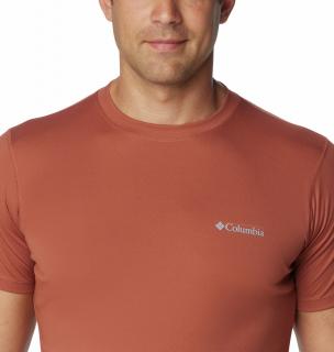 Columbia Pánske tričko Zero Rules™ Short Sleeve Shirt gaštanové Veľkosť: L, Farba: Auburn