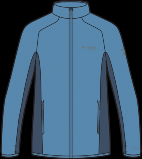 Columbia TITANIUM Pánska bunda Spectre Ridge™ Full Zip Tech Fleece modrá Veľkosť: L, Farba: Skyler, Dark Mo