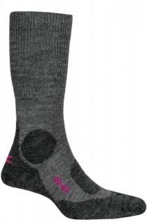PAC Turistické ponožky MERINO 65% Medium Veľkosť: 38-41, Farba: Melange-Berry