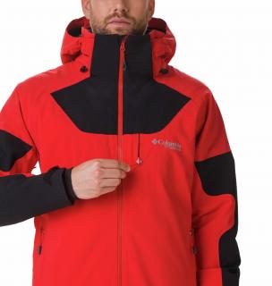 PÁNSKA lyžiarska BUNDA Powder Keg™ III červeno-čierna TITANIUM Veľkosť: M, Farba: Mountain Red, B