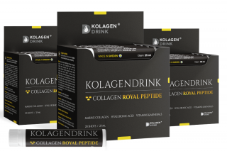 60-dňový program KolagenDrink Royal Peptide Shots prémiový hydrolyzovaný morský kolagén 3x20x25ml ampuliek