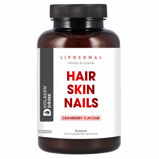 KolagenDrink Liposomal HAIR, SKIN, NAILS aktívna lipozomálna výživa na vlasy 30 gumených cukríkov