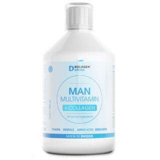 KolagenDrink Man multivitamín pre mužov s kolagénom 500 ml
