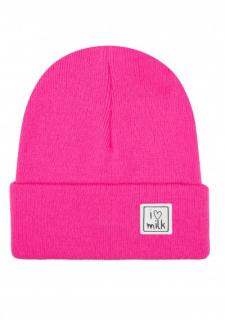 Čiapka I Love Milk - Beanie Neon Fuchsia