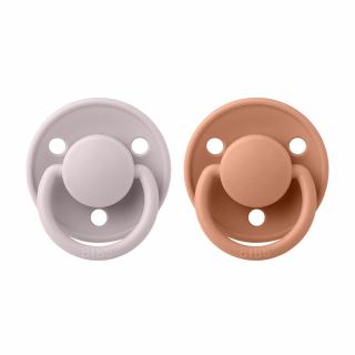 Cumlíky BIBS - DE LUX - rôzne farby (2 ks v balení) Farba: Pink Plum / Peach, Materiál: Kaučuk, Veľkosť: 1 (0 - 6 mesiacov)