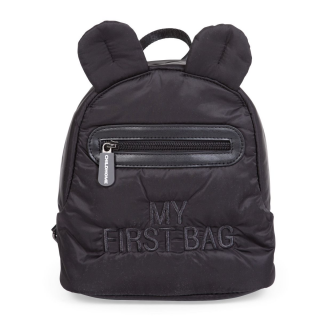 Detský ruksak Childhome - My First Bag Puffered Black