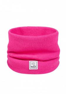 Nákrčník I Love Milk - Beanie Neon Fuchsia